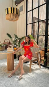 Riya Jain little red sexy dress