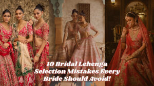 lehenga choli bold colored look