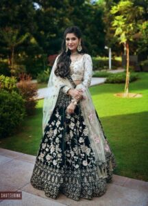 Lehenga choli floral print