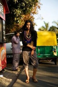 Vintage Fashion bandhani bliss look