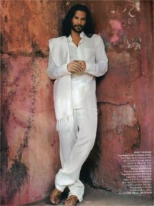 Milind Soman white tuxedo