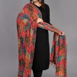 Rajasthani Silk Bandhej Dupatta