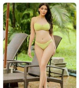 Niharika Singh emerald green bikini