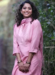 YashashriMasurkar with her crem lehenga