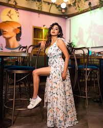 Tina Dutta displays her monochrome magic dress