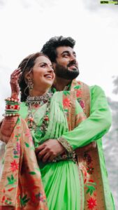 Shrenu Parikh emerald green outfit