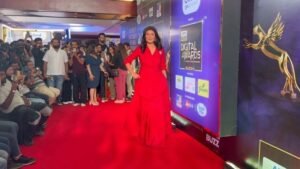 Sushmita Sen red carpet dress