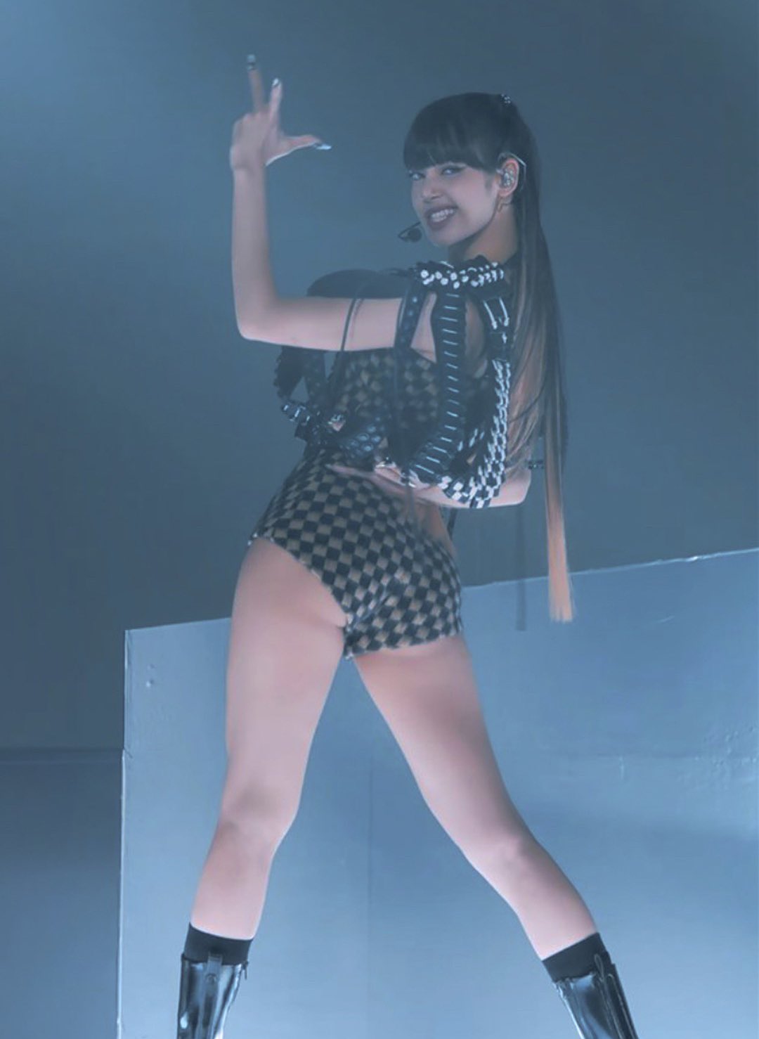 Blackpink Lisa shines in Louis Vuitton at the Rockstar Special Stage Performance on August 1, 2024