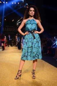 Kangana Ranaut flowy off-shoulder dress