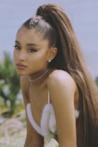 Ariana Grande in Her Signature High Ponytail