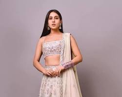 Sara Ali Khan with her polka dot lehenga