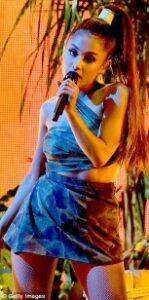 Ariana Grande in a Mini Dress