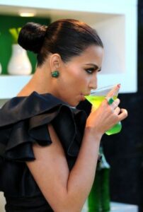 Kim Kardashian Hairstyles low bun