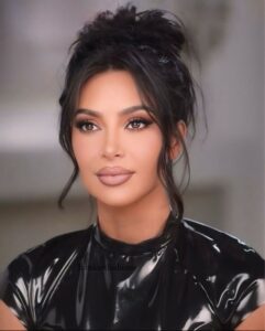 Kim Kardashian Hairstyles messy bun