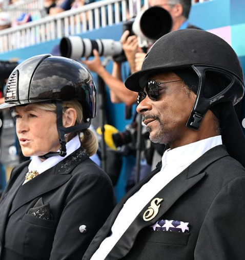 Olympic style moments Snoop dog and Martha Stewart