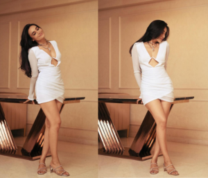 Surbhi Jyoti little white dress hot