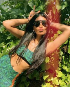 Shruti Haasan green bikii