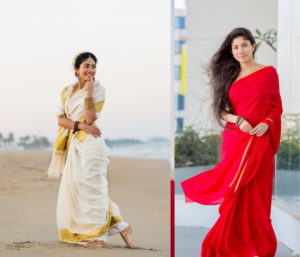 Sai Pallavi stylish dress saree India traditional