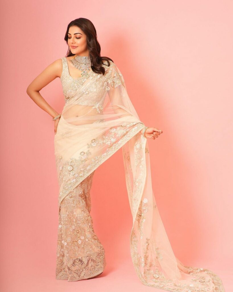 Kajal Aggarwal in Zohra Saree Set