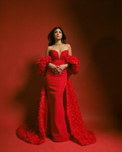 Shilpa Shetty curvy dress
