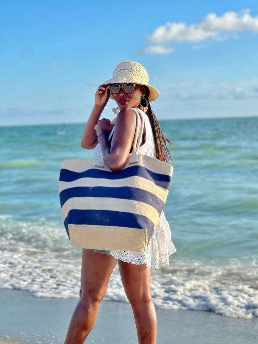 Hannah Brown statement bag