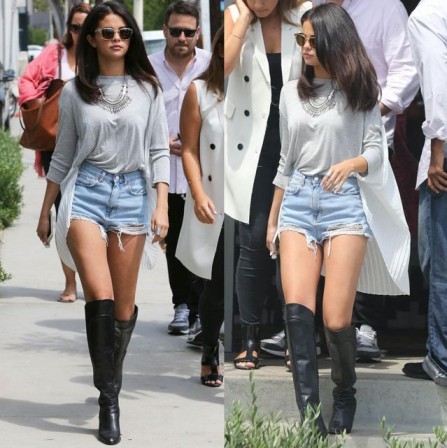 Footwear Styles by Selena Gomez 2. Trendy Ankle Boots