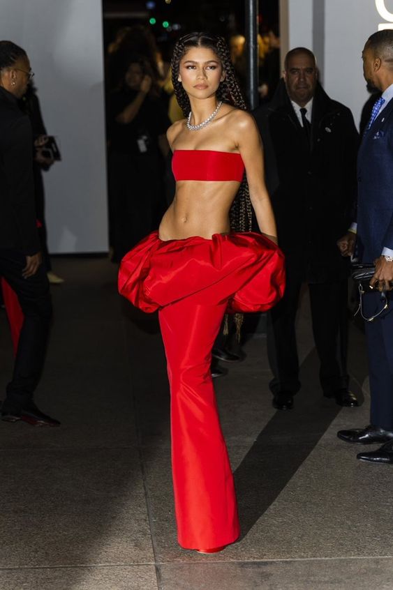 Zendaya Dress Moments Red Vera Wang 