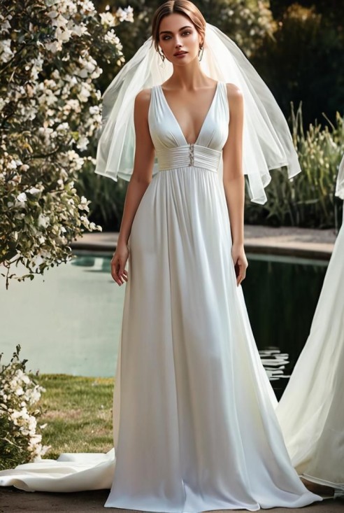petite evening gowns Emprie Waist