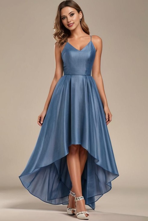 petite evening gowns High Low Hem Lines