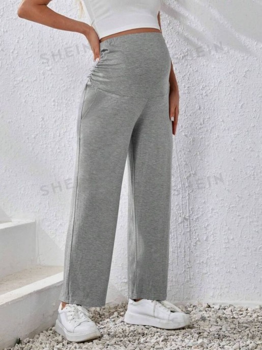 Side-Panel Maternity Work Pants
