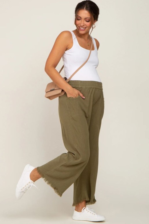Cropped Maternity Pants