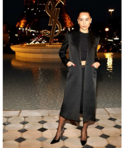 Sexy Zoë Kravitz nails all-black—and sheer!—dressing