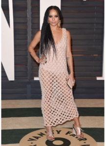 Zoë Kravitz At the Vanity Fair Oscar Party in Beverly Hills.
