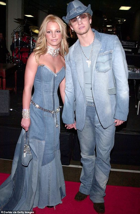 Britney Spears fashion Denim dress