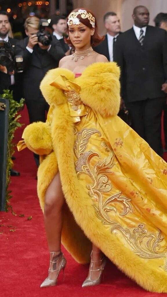 Rihanna's style Met Gala Yellow Gown