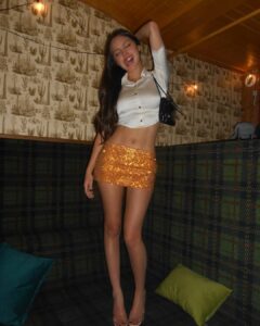 Olivia Rodrigo sexy skirt