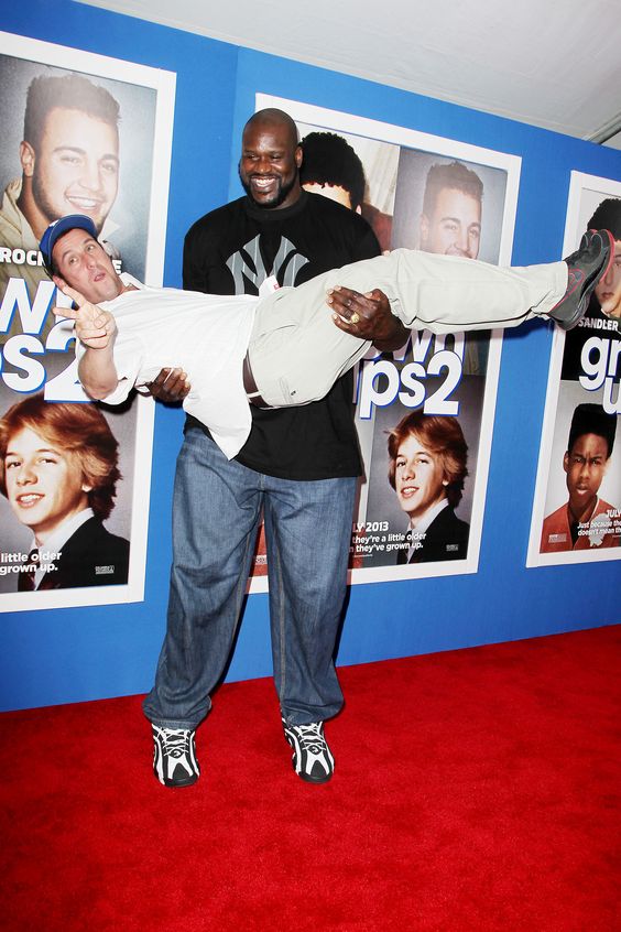 Adam Sandler red carpet moments with Shaq