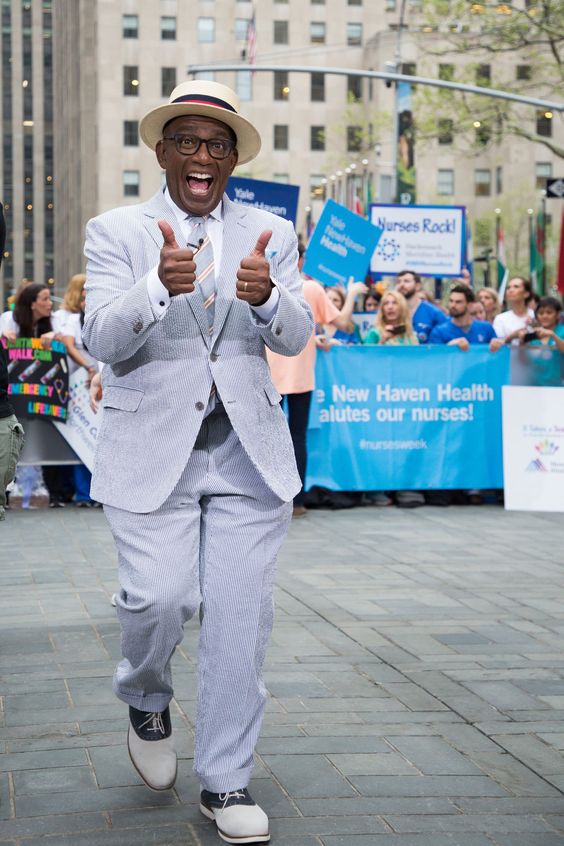 Al Roker fashion moments color coordination