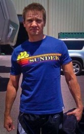 Jeremy Renner In Graphic T-Shirts