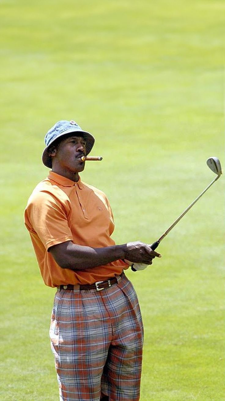 Michael Jordan sportswear golf course look