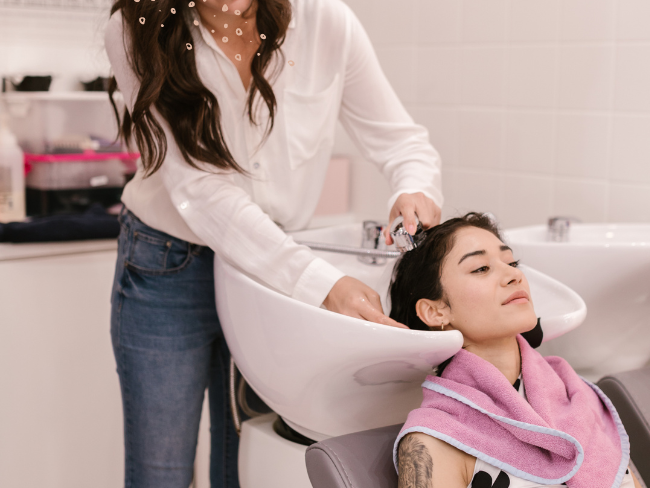 Tape in hair extensions washing hair 