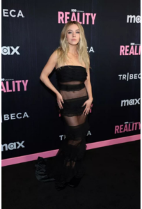 Sydney Sweeney Nude Dress at the ‘Reality’ New York Premiere in 2023