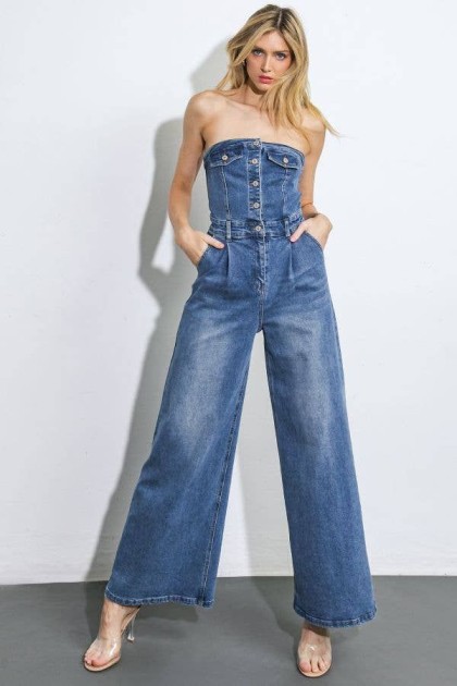 Denim Jumpsuits and Sets