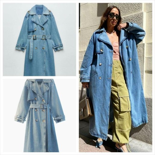 Denim Trench Jackets