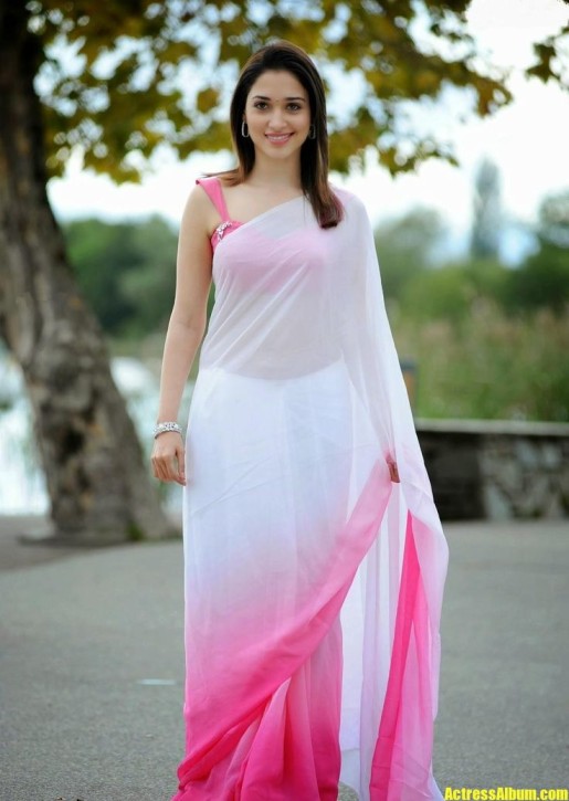 Tamannaah Bhatia In The Classic White Saree