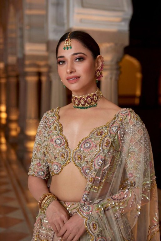 Tamannaah Bhatia festive wardrobe outfits legenga 