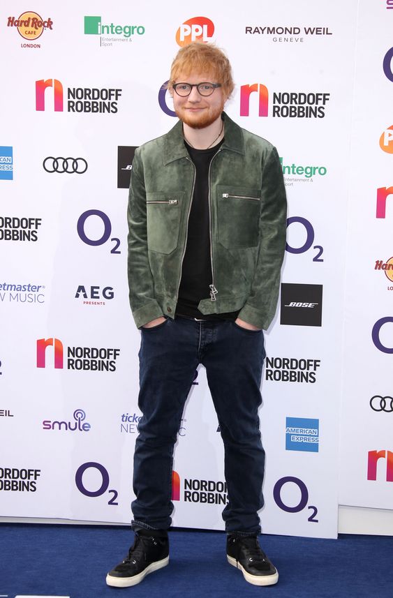 Ed Sheeran hoodie with slim fit jeans