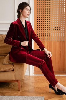 Deep Burgundy Power Suit