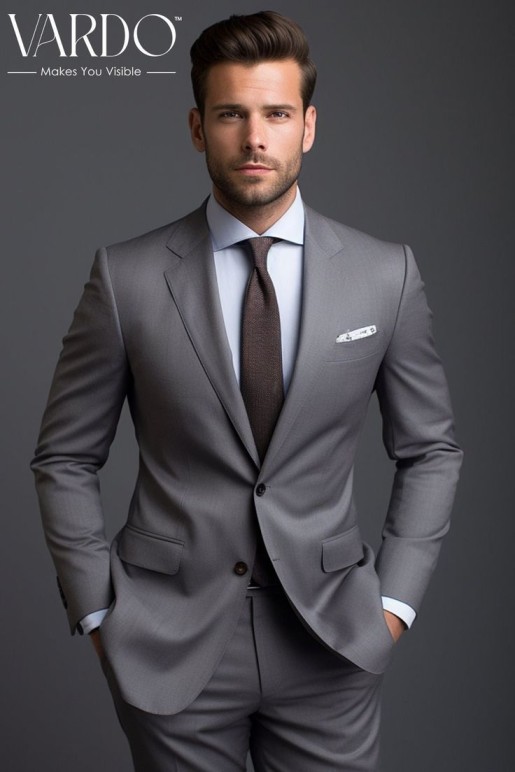 Charcoal Gray Power Suit