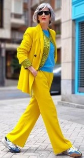 Oversized power suits clean lines